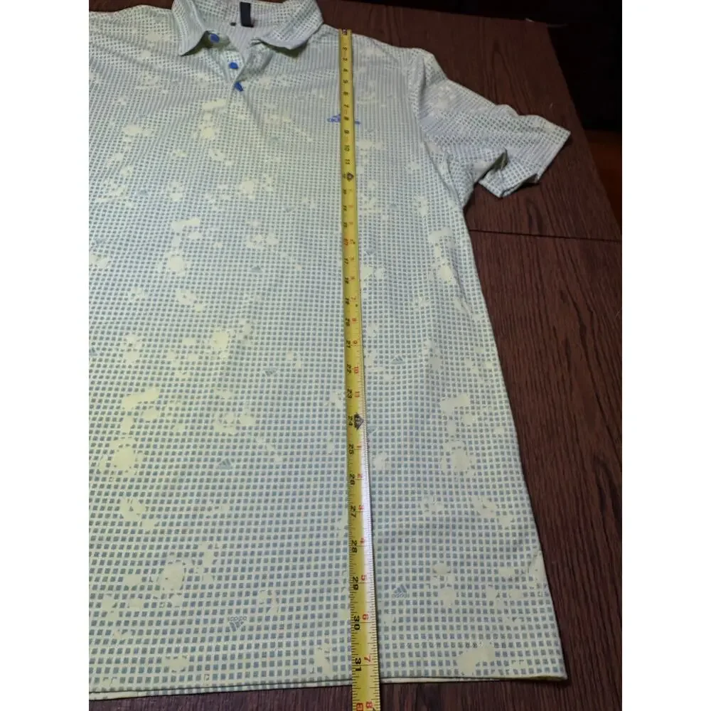 Adidas Primegreen Night Camo Print Golf Polo Size XL